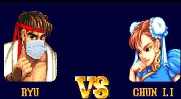 Ryu con maschierina Street Fighter 2